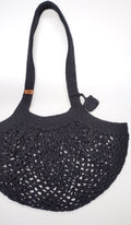 Classic Black Mesh Bag, with Quarter Keeper