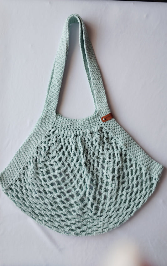Handmade Market Bag – Small, Teal