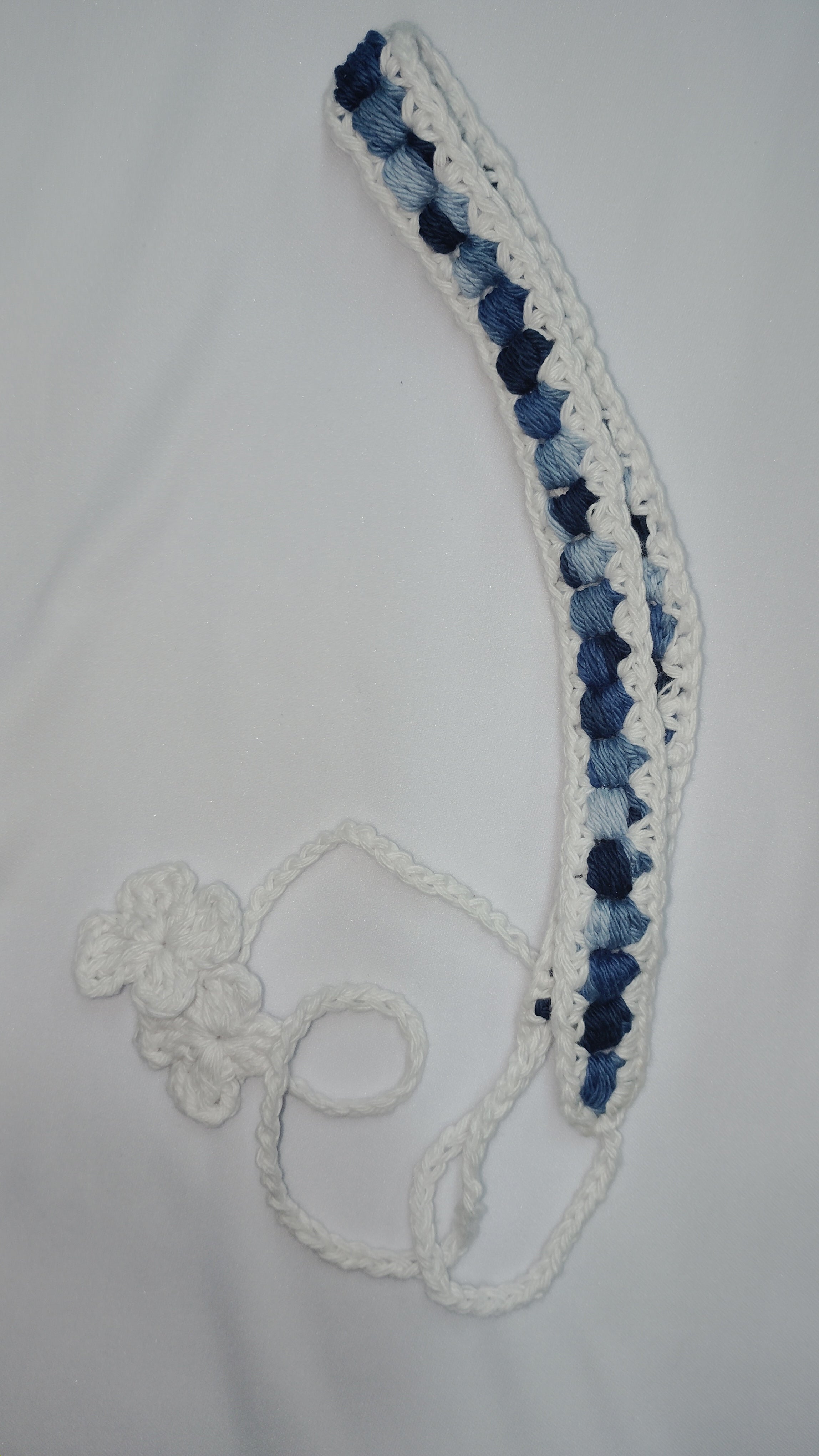 Denim Crochet Headband – Bead Stitch