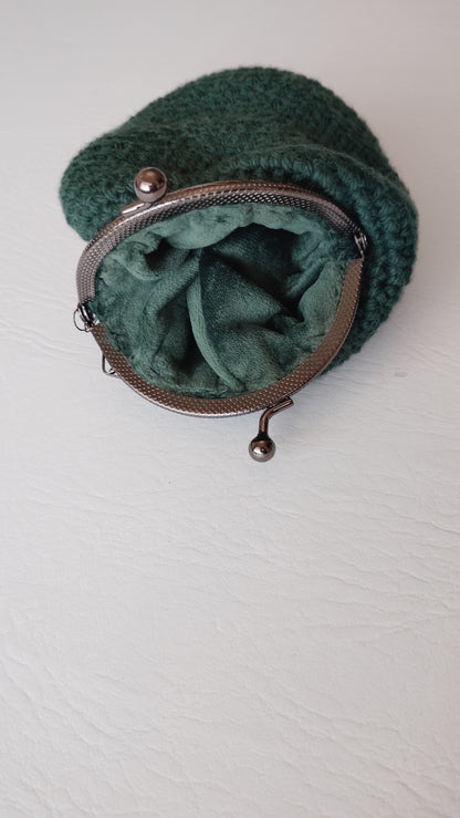 Hunter Green Cotton Coin Purse