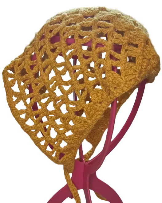 Saffron Lace Bonnet