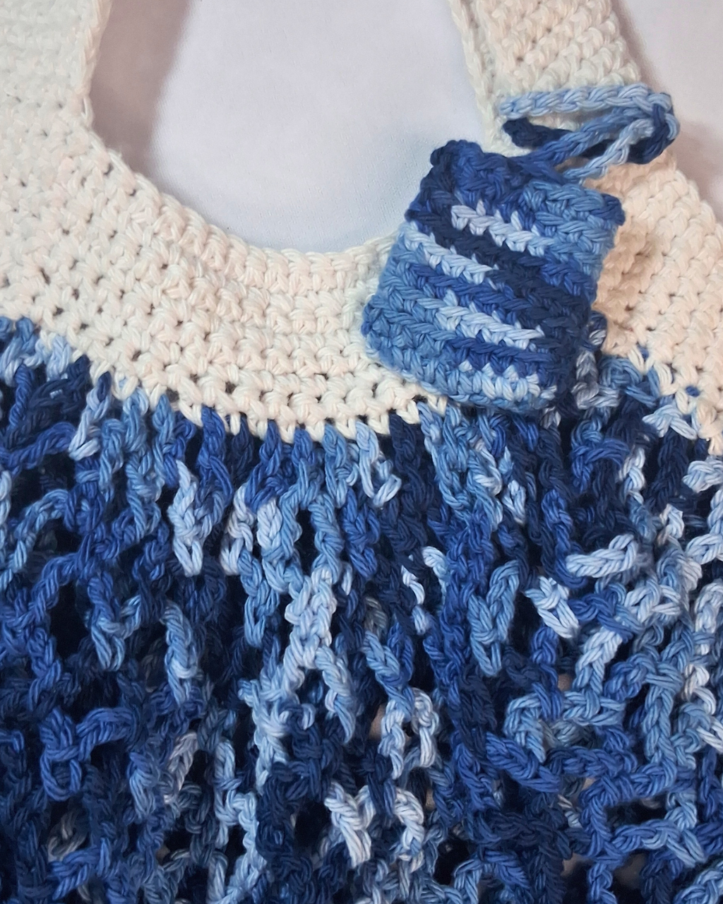 Denim Crochet Quarter Keeper – Coin Pouch
