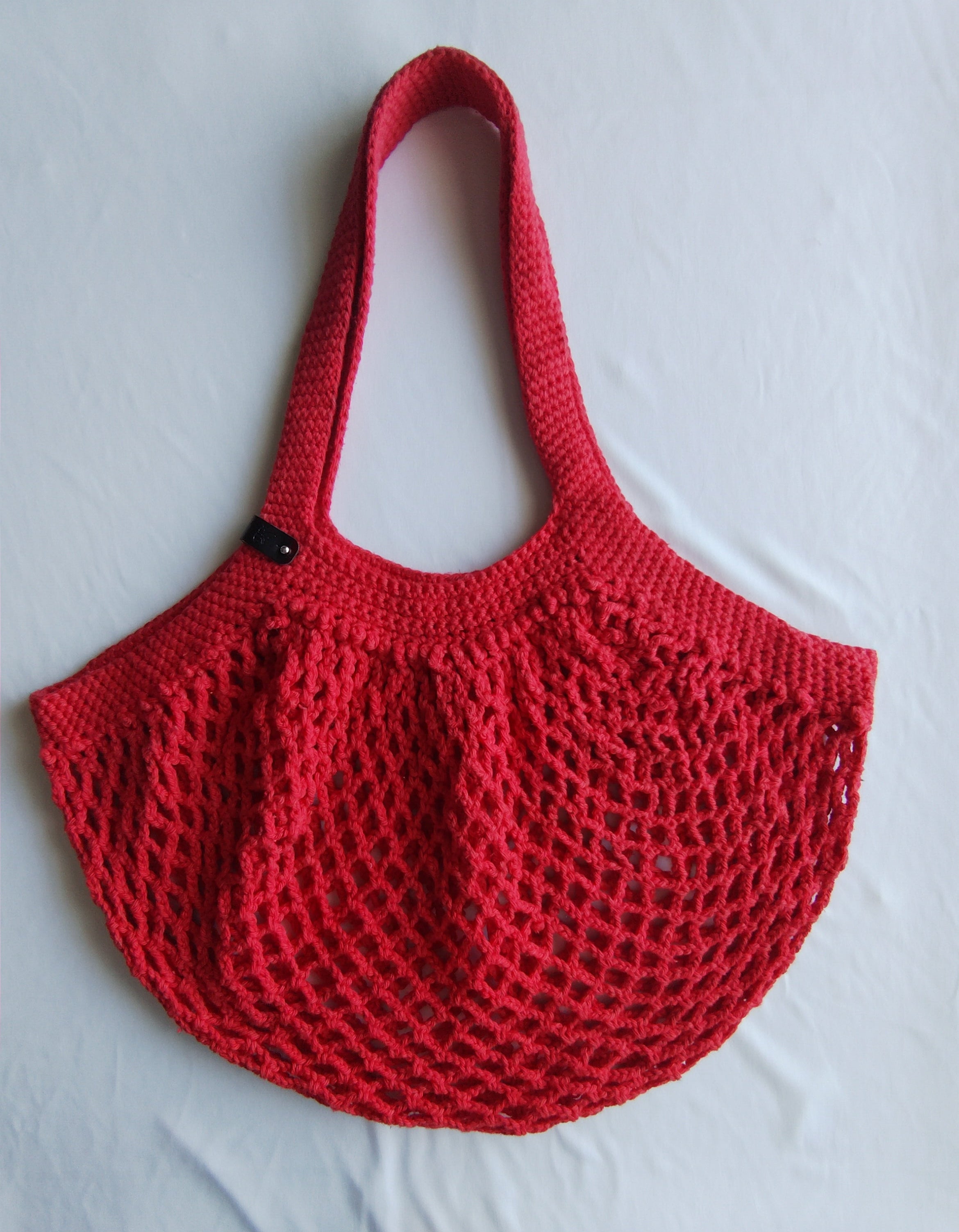 Scarlet Rouge Crochet Mesh Market Bag – Medium