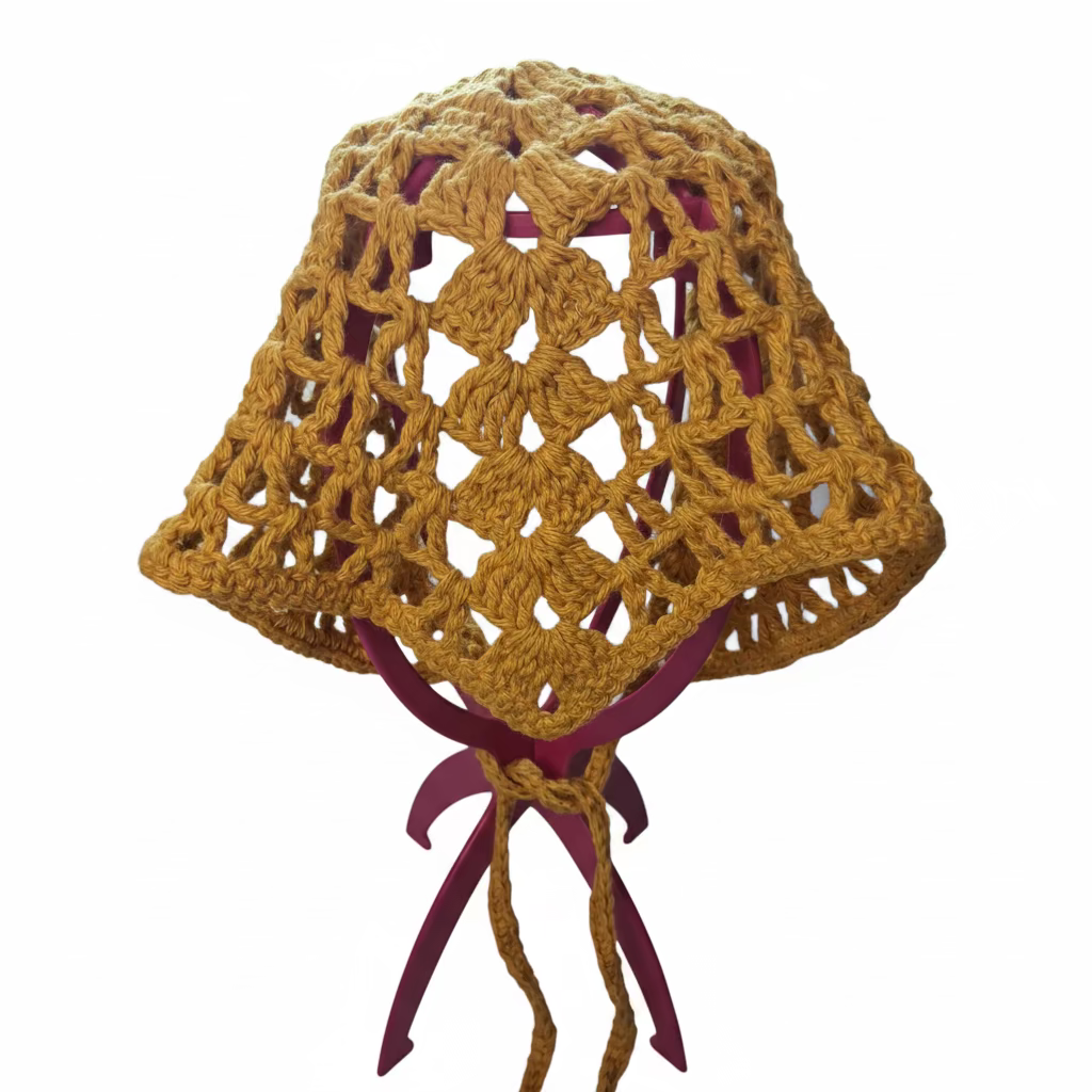 Saffron Lace Bonnet