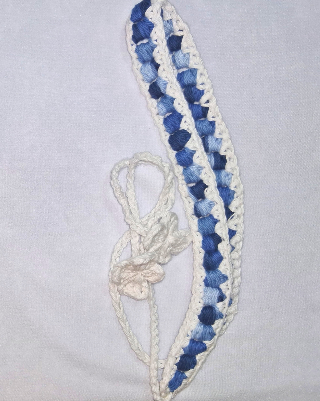 Denim Crochet Headband – Bead Stitch