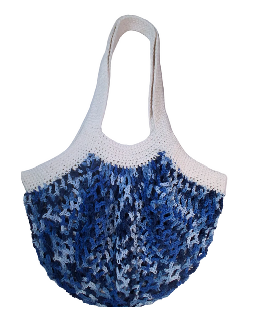 Medium Mesh Market Bag – Denim