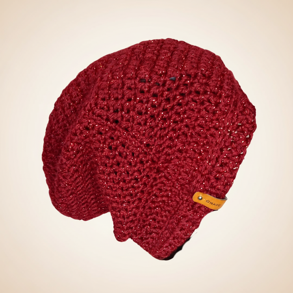 Shimmer Red Beanie - Image 2