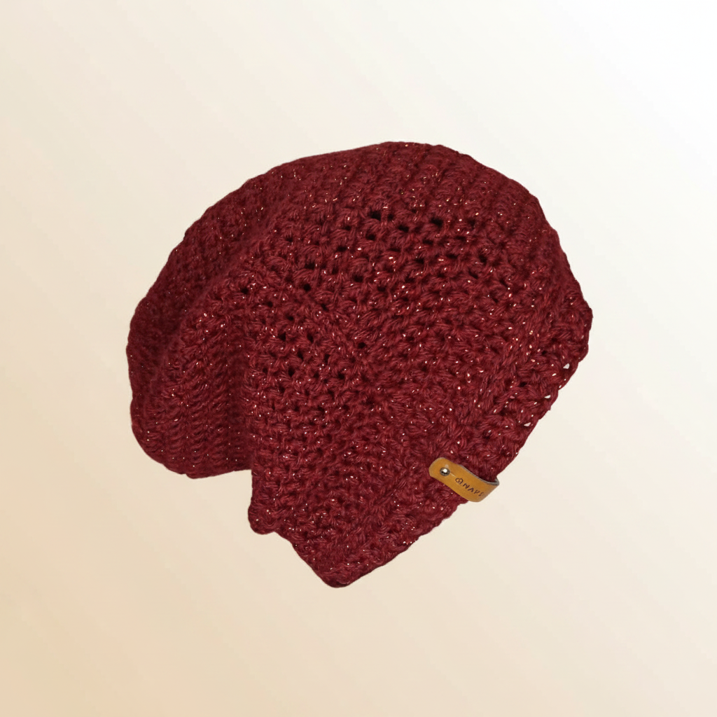 Shimmer Red Beanie - Image 3