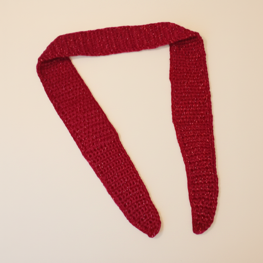 Sparkling Red Skinny Sophie Scarf - Image 1