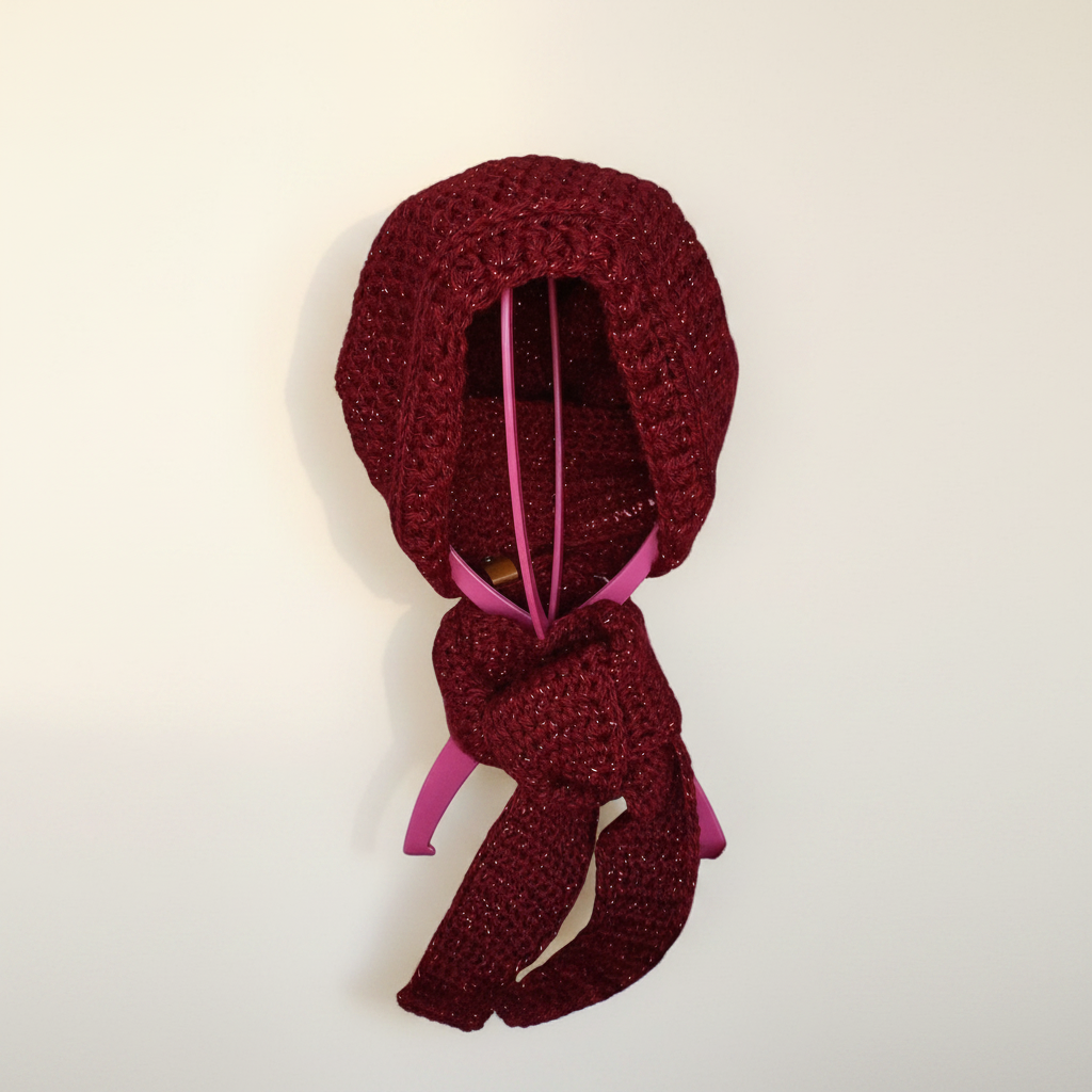 Sparkling Red Skinny Sophie Scarf - Image 4
