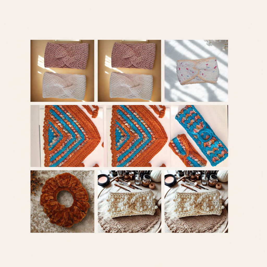 Velvet Scrunchie Rich Pumpkin - Image 4